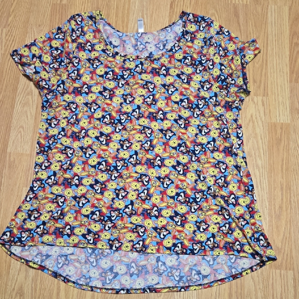 Lularoe Winnie The Pooh Short Sleeve Top